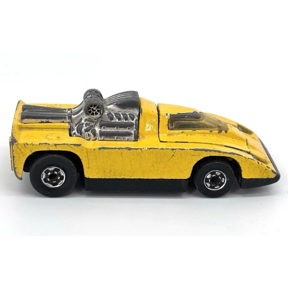 Vintage 1981 Hot Wheels Cannonade Yellow #1691 Hong Kong Opening Canopy